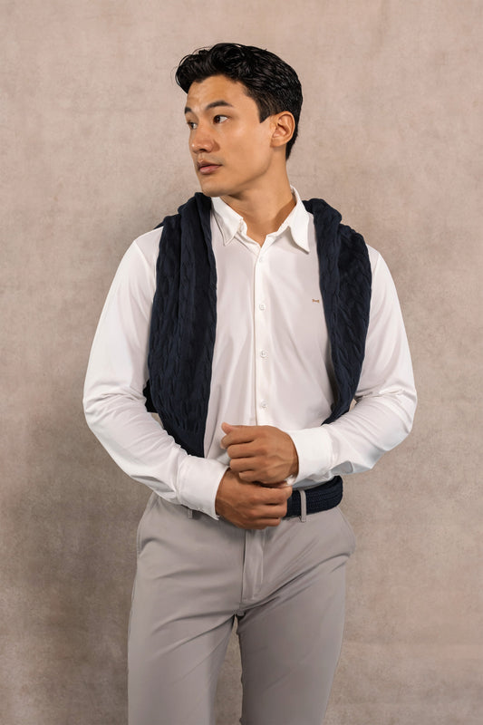 Camisa Performance Antiarrugas Blanco