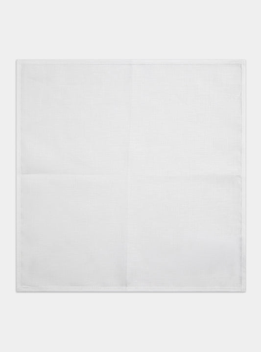 Pañuelo de lino blanco