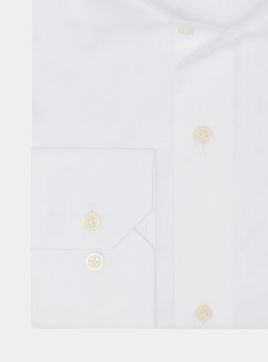Camisa cuello semifrances oxford de algodón
