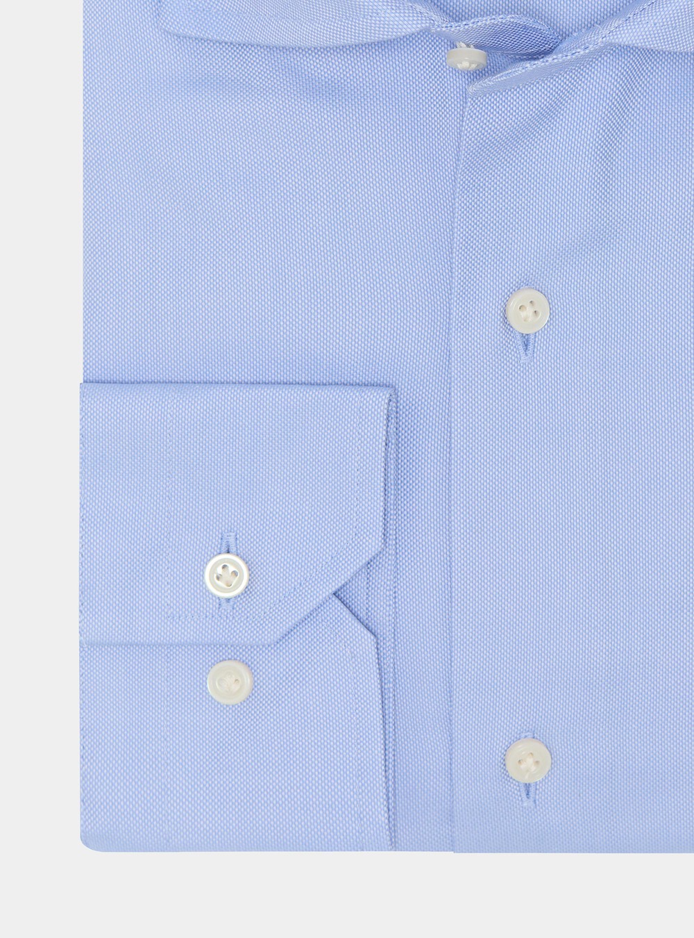 Camisa cuello semifrances oxford de algodón