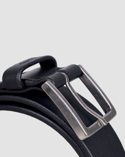 CINTURÓN PIEL NEGRO