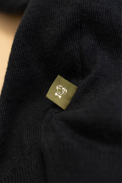 Polera Cuello Polo Tejido Manga Larga Midnight