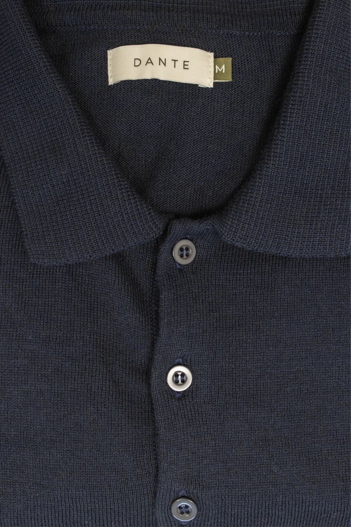 Polera Cuello Polo Tejido Manga Larga Midnight