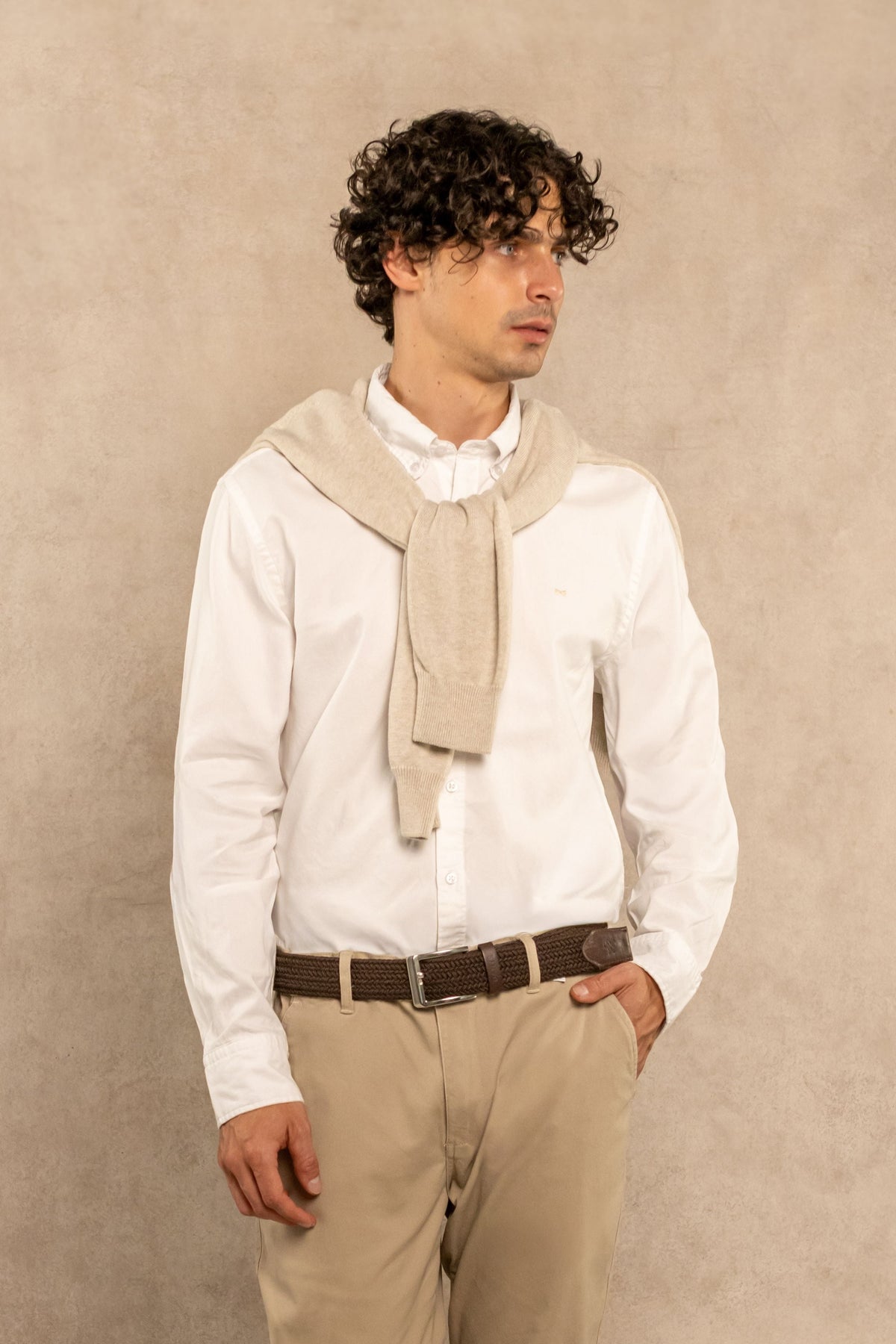 Camisa Antimanchas Oxford Blanco