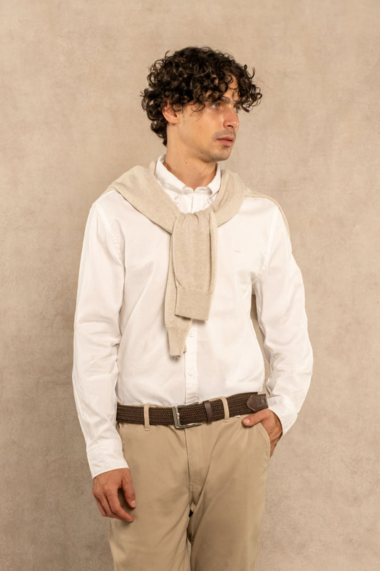 Camisa Antimanchas Oxford Blanco
