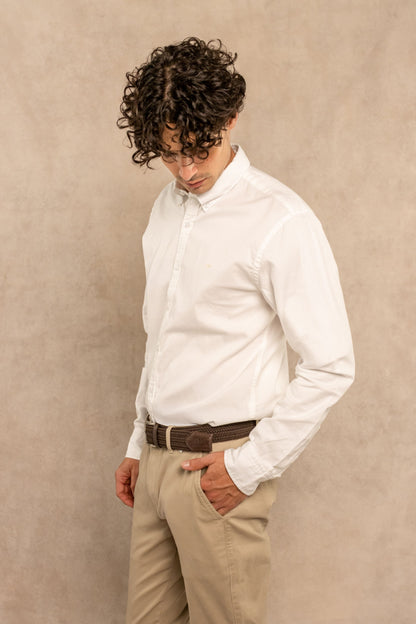 Camisa Antimanchas Oxford Blanco