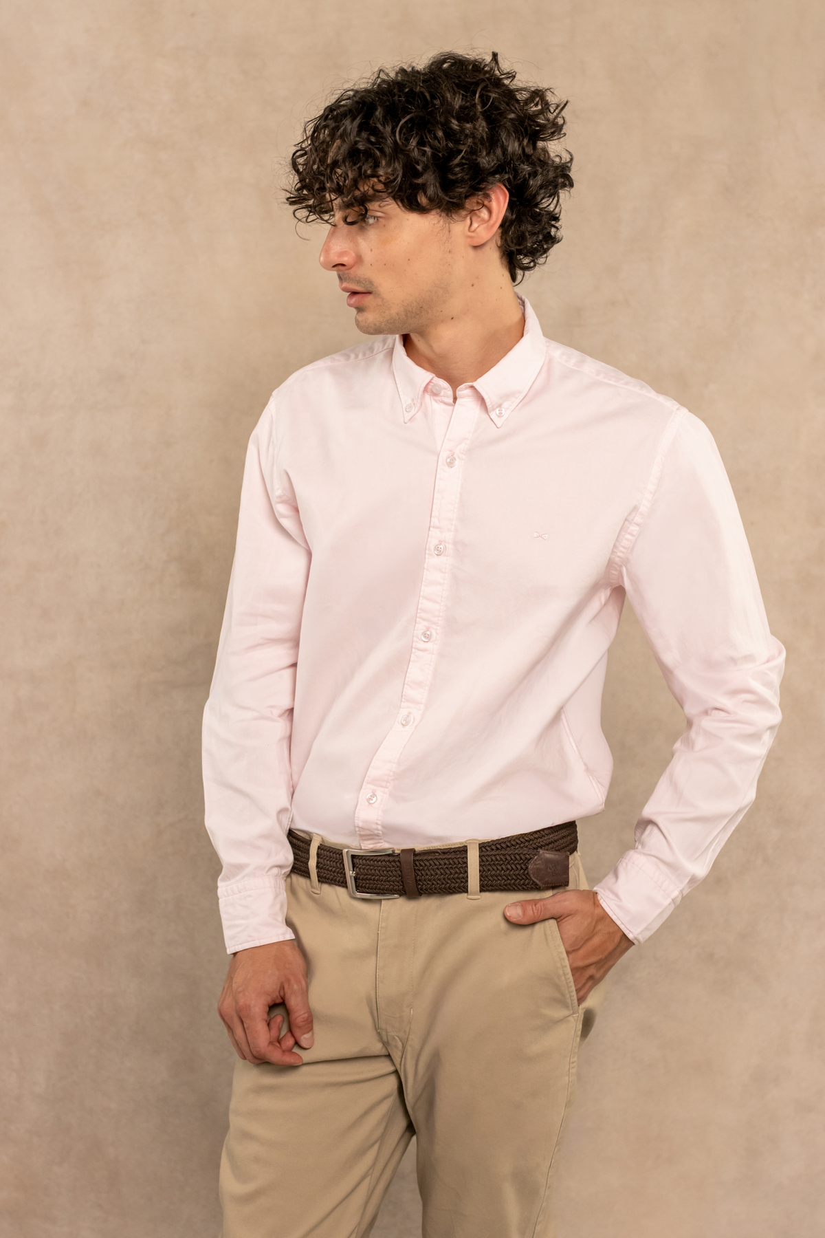 Camisa Antimanchas Oxford Pink