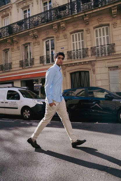 Camisa Antimanchas Oxford Han Blue