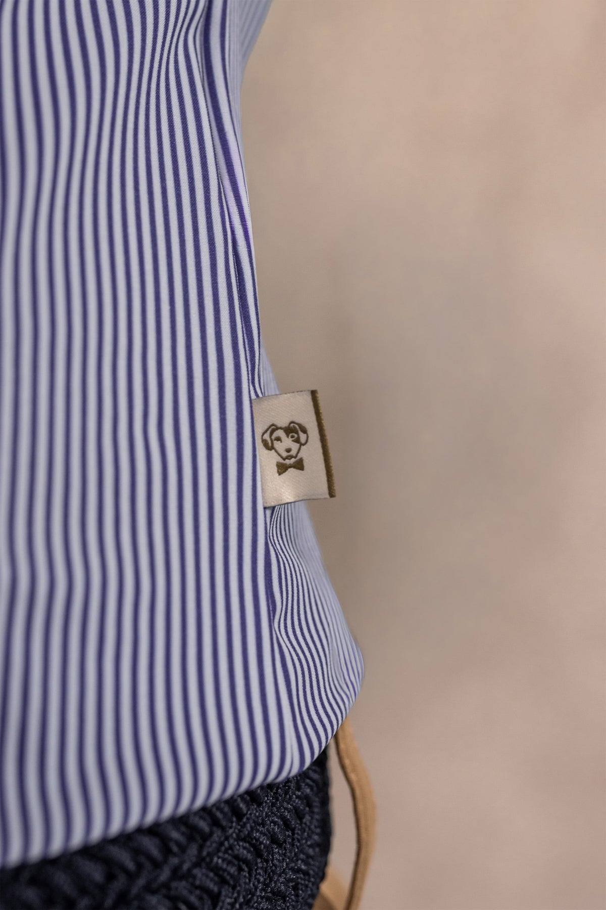 Camisa Performance Antiarrugas Rayas Azul Claro