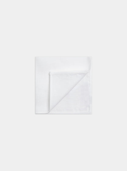 Pañuelo de lino blanco