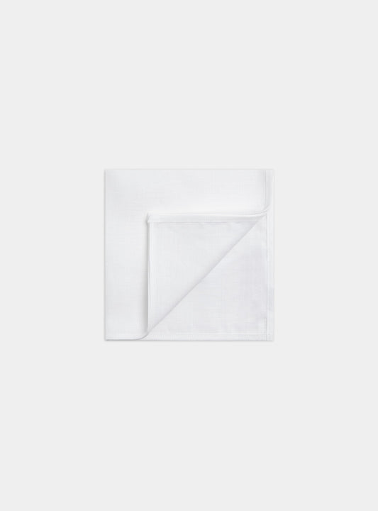 Pañuelo de lino blanco