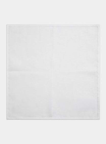 Pañuelo de lino blanco