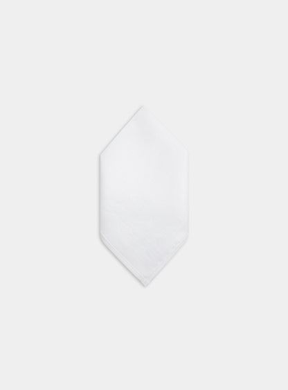 Pañuelo de lino blanco