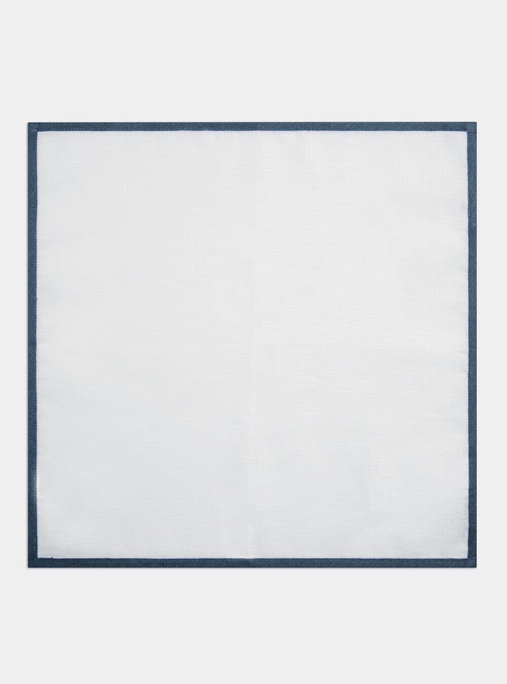 Pañuelo de lino con borde azul