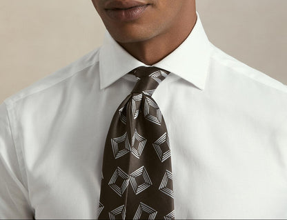 Camisa cuello semifrances oxford de algodón