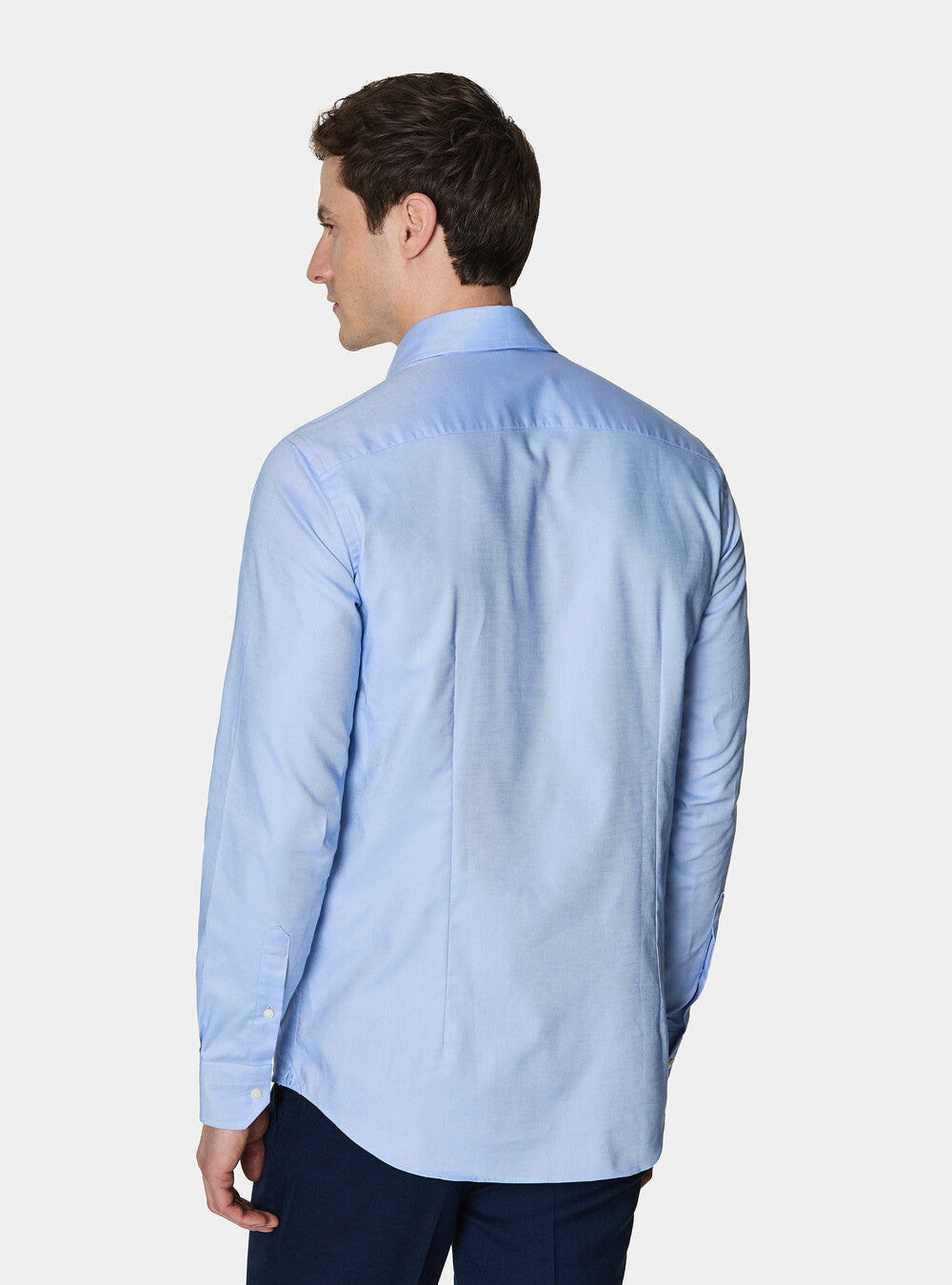 Camisa cuello semifrances oxford de algodón
