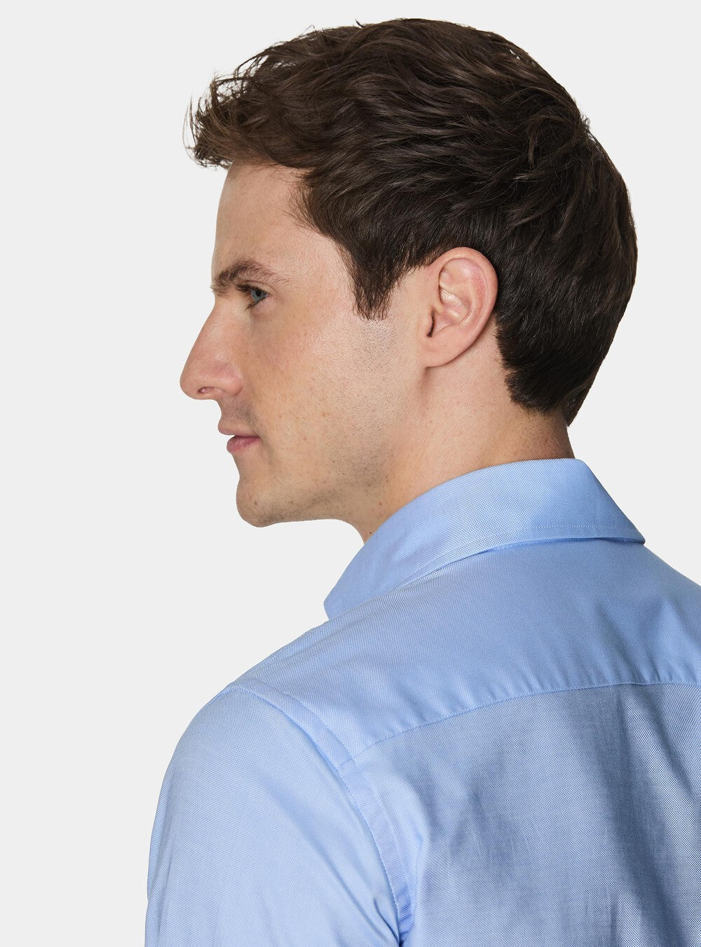 Camisa cuello semifrances oxford de algodón