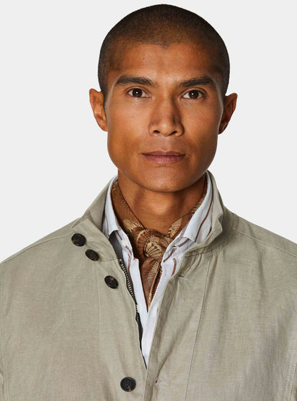 Chaqueta bomber 100% lino