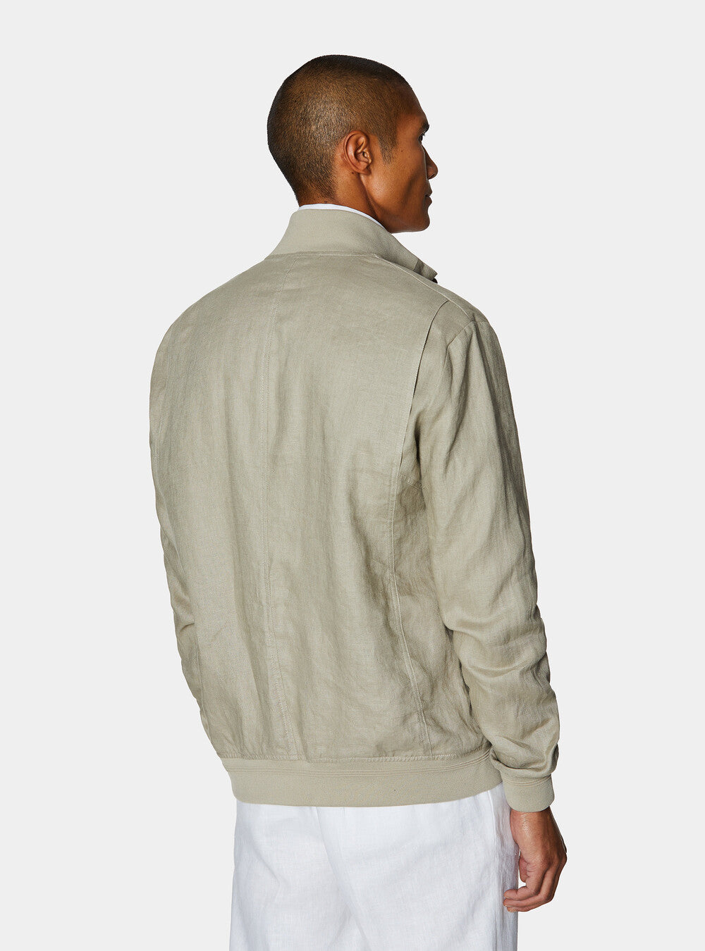 Chaqueta bomber 100% lino