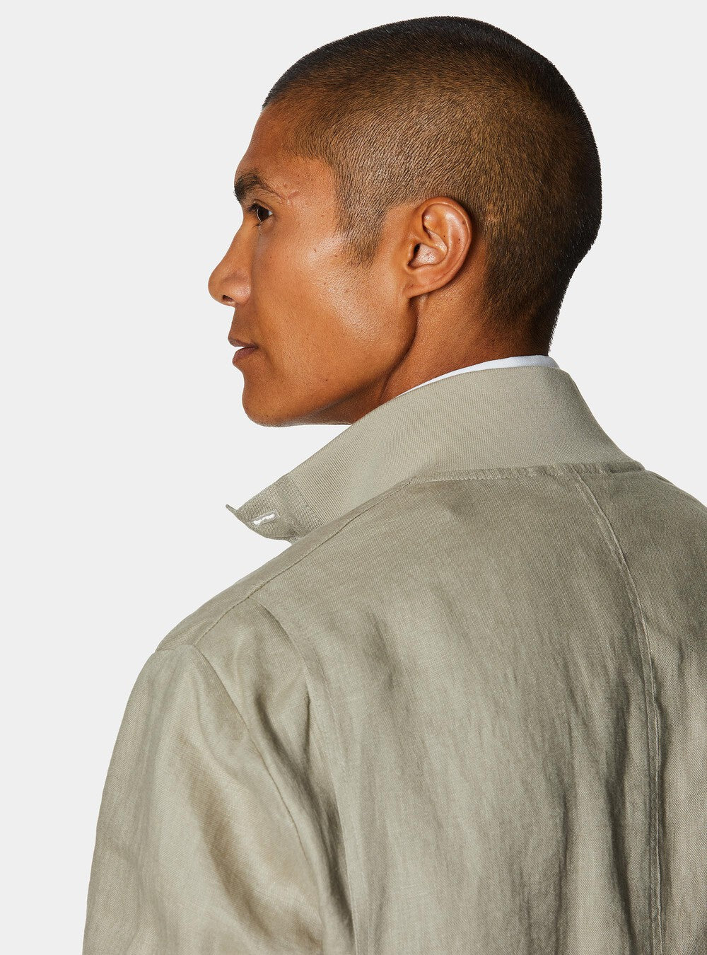 Chaqueta bomber 100% lino