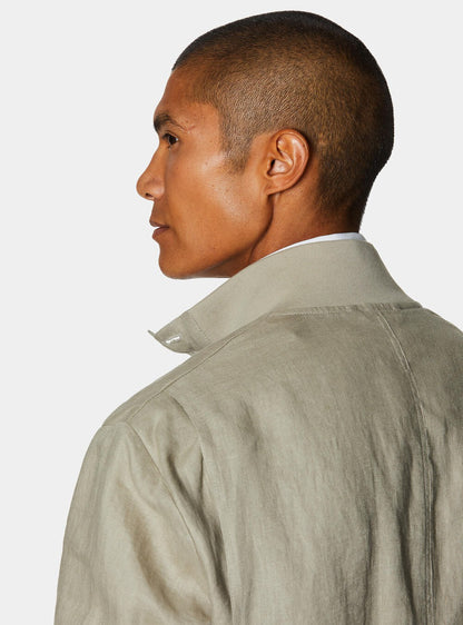 Chaqueta bomber 100% lino