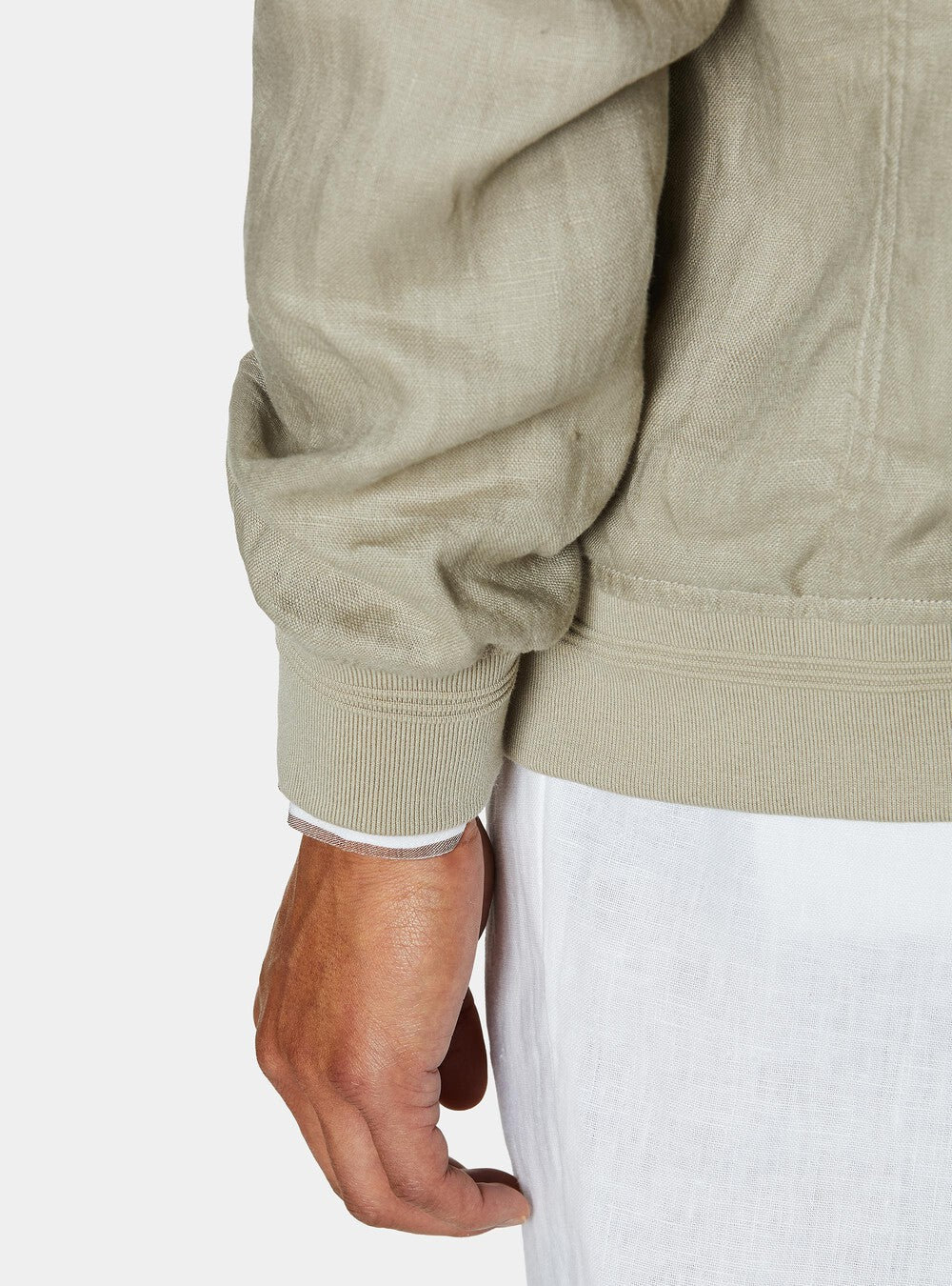 Chaqueta bomber 100% lino