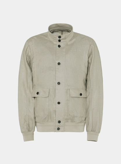 Chaqueta bomber 100% lino