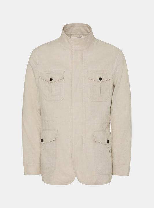 Field Jacket 100% lino