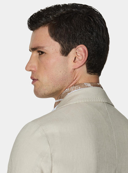 Chaqueta de traje 100% lino