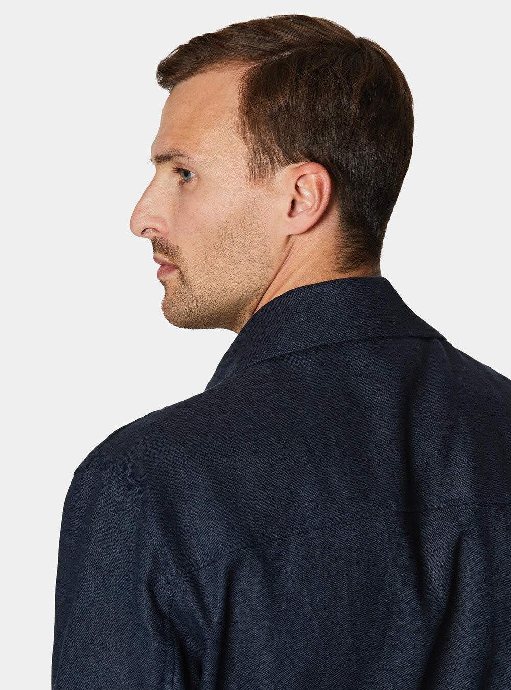 Chaqueta 100% lino con cordón ajustable