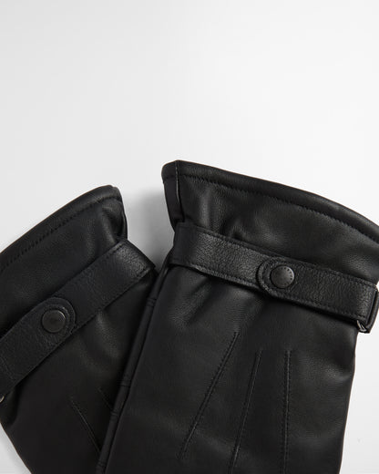 BARBOUR BURNISHED LEATHER GLOVES