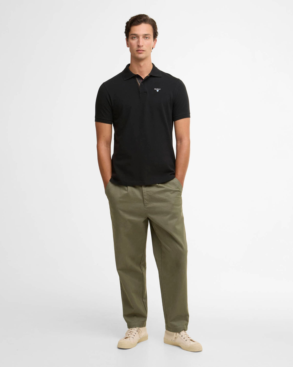 BARBOUR TARTAN PIQUE POLO SHIRT