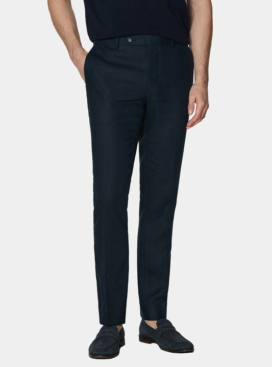 Pantalon de traje 100% lino