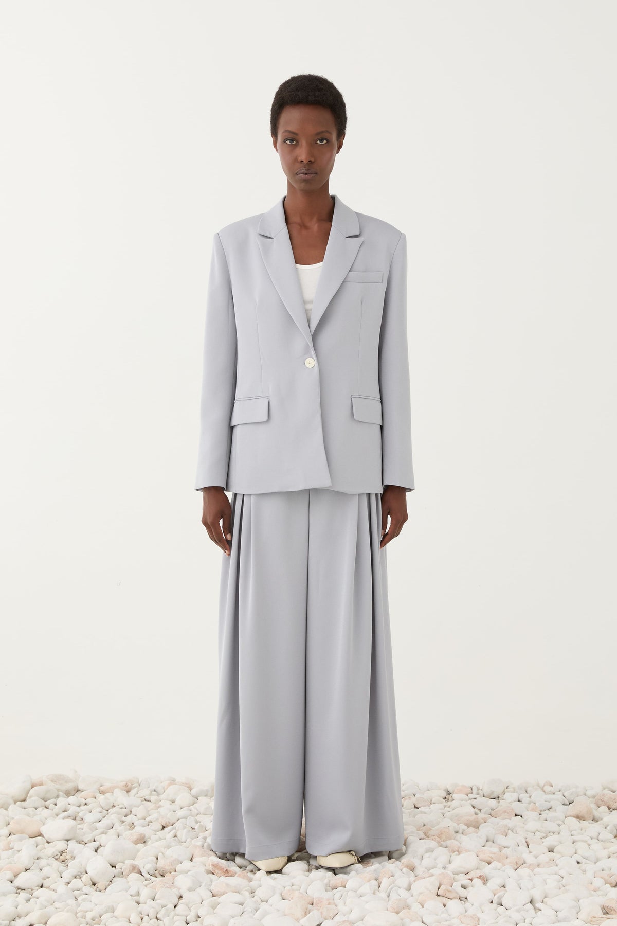 BLAZER CELESTE