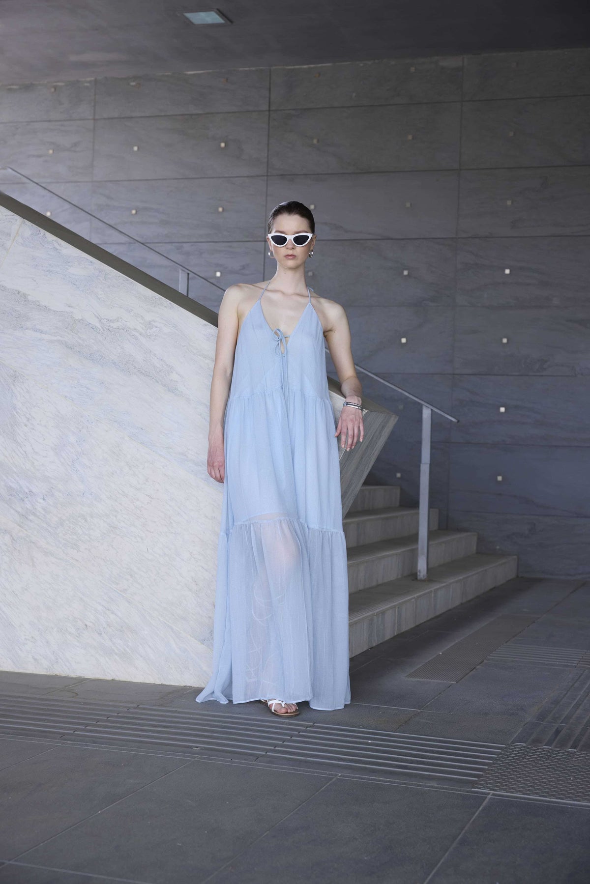 VESTIDO CELESTE