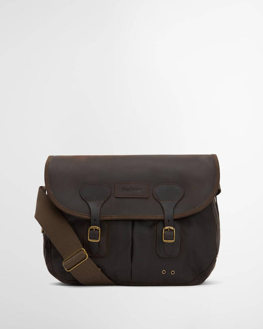 BARBOUR WAXED LEATHER TARRAS BAG