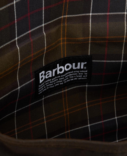BARBOUR WAXED LEATHER TARRAS BAG