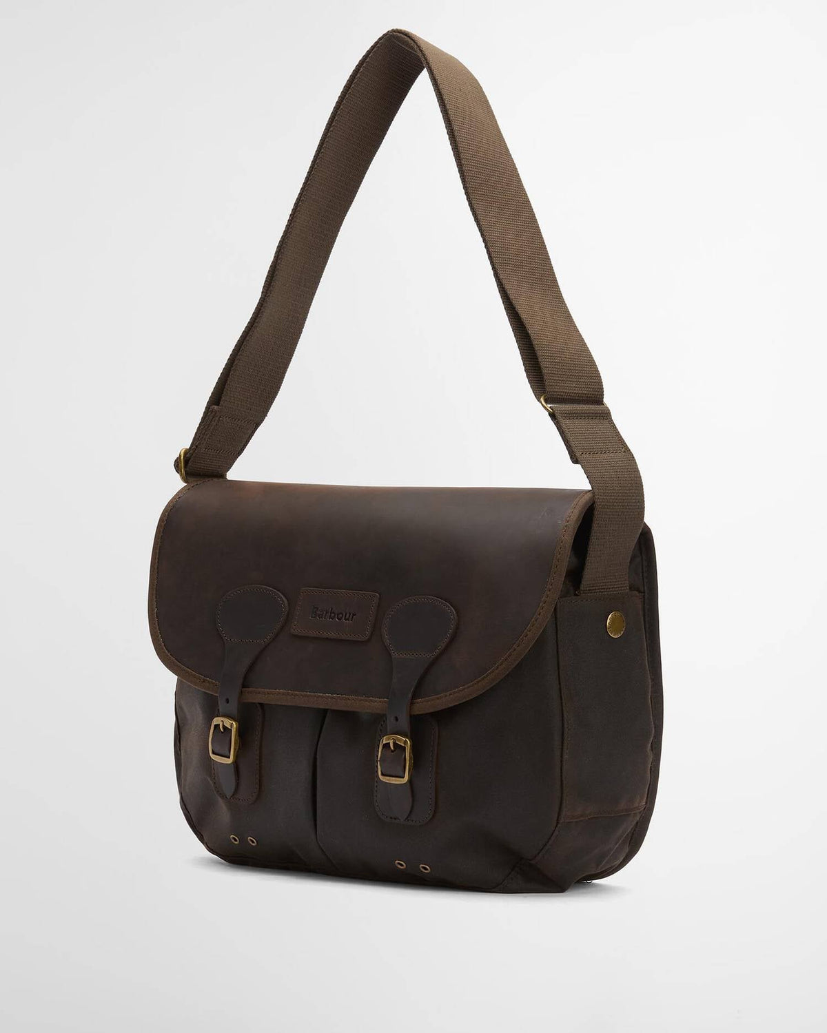 BARBOUR WAXED LEATHER TARRAS BAG