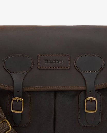 BARBOUR WAXED LEATHER TARRAS BAG