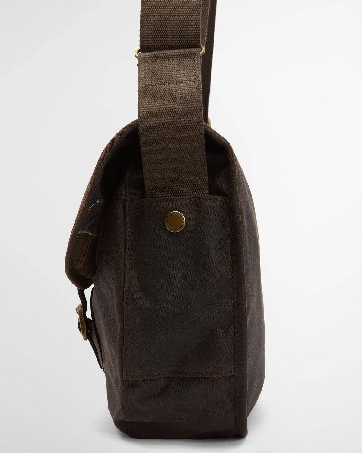 BARBOUR WAXED LEATHER TARRAS BAG