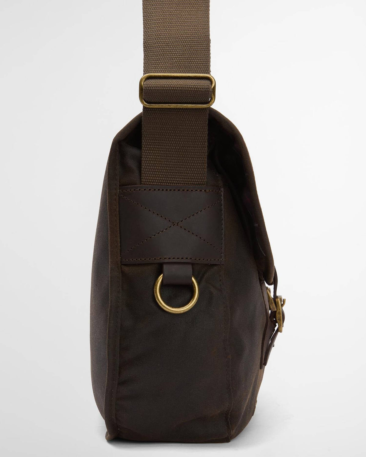 BARBOUR WAXED LEATHER TARRAS BAG