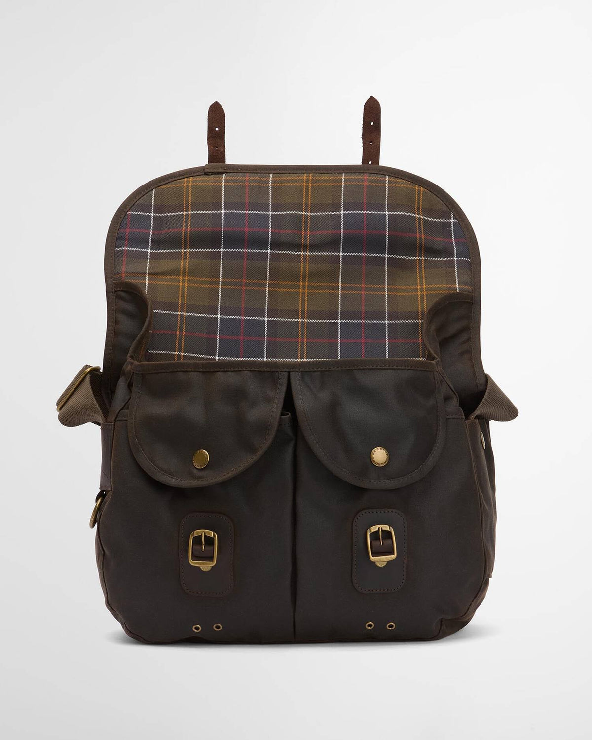 BARBOUR WAXED LEATHER TARRAS BAG