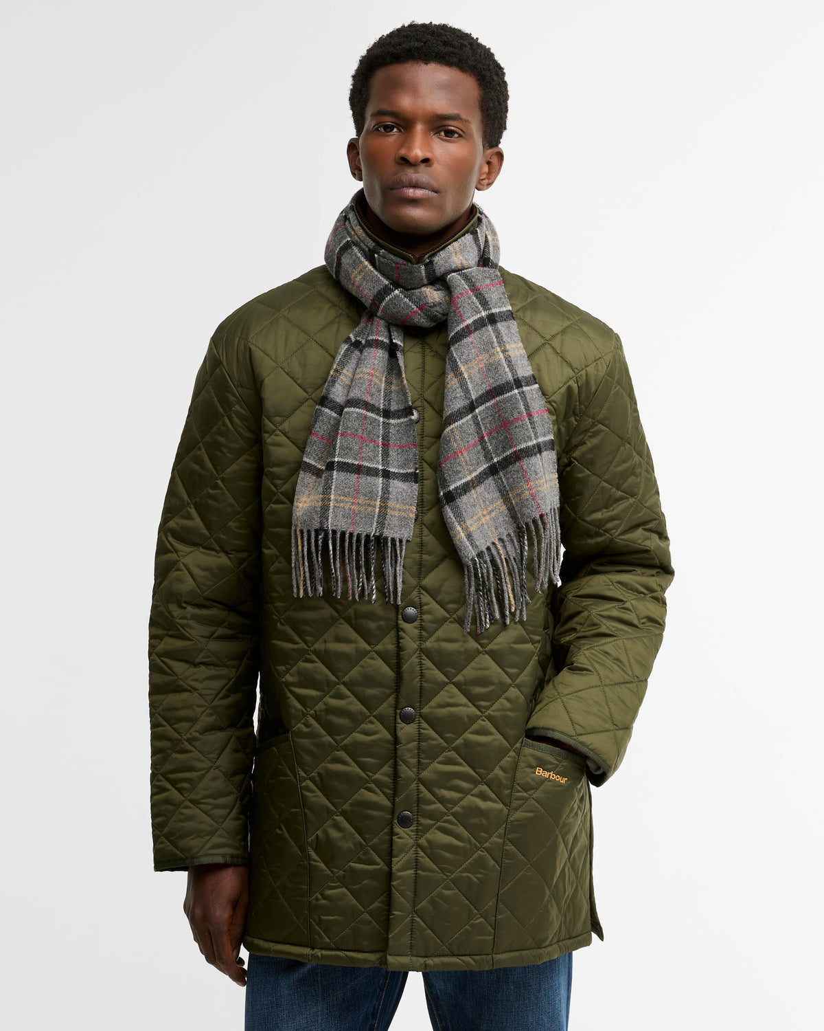 BARBOUR TARTAN LAMBSWOOL SCARF