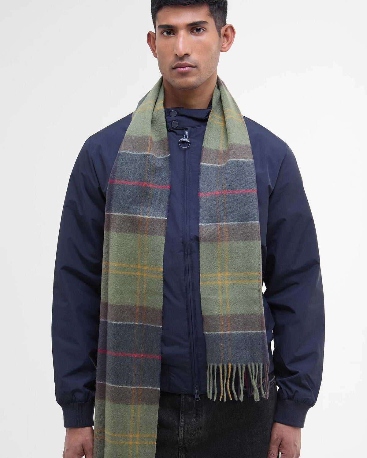 BARBOUR TARTAN CASHMERE SCARF